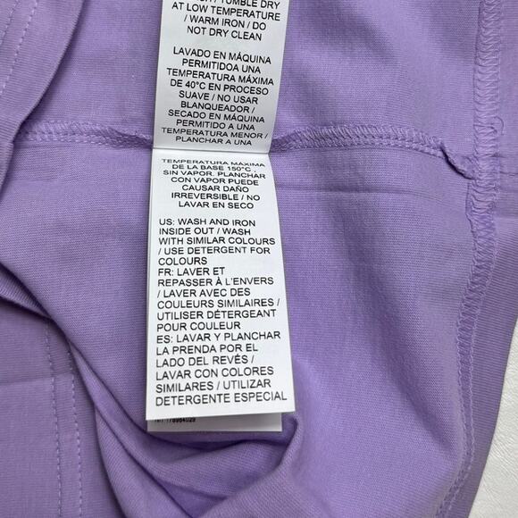New Puma Women's Classics Logo Tee Solid Purple Rose Size S - Picture 7 of 9